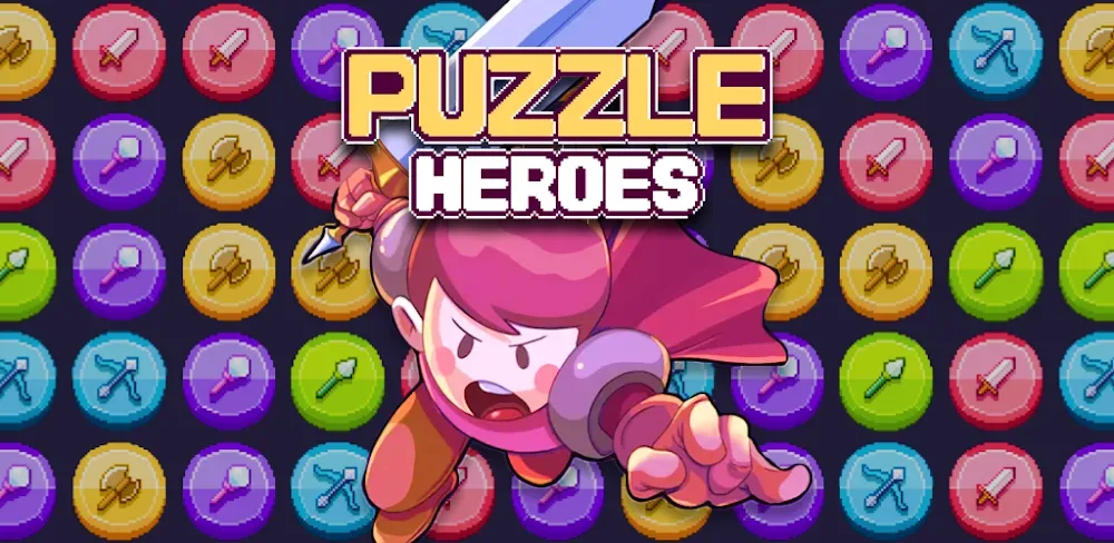 Puzzle Heroes RPG Match Quest v1.1.0 MOD APK Free Download