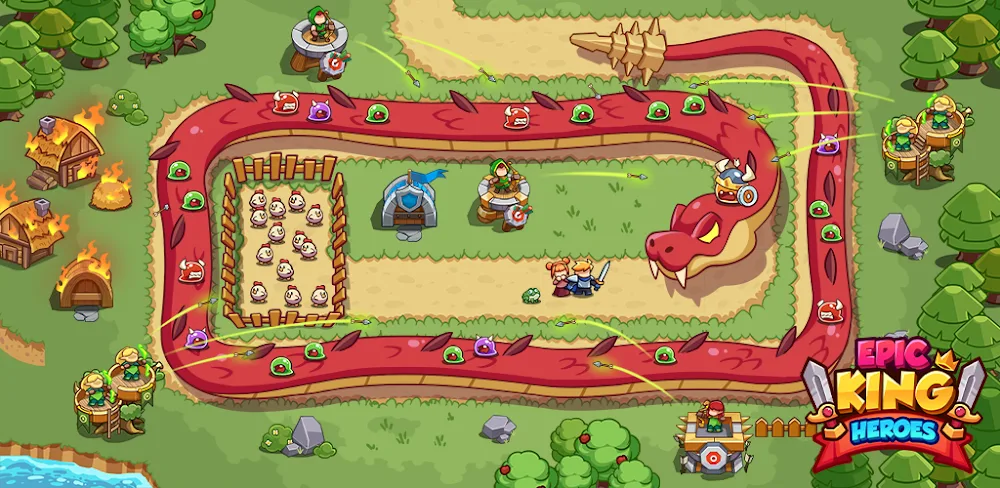 Epic King Heroes v1.0.44 MOD APK Download - Classic Tower Defense Game