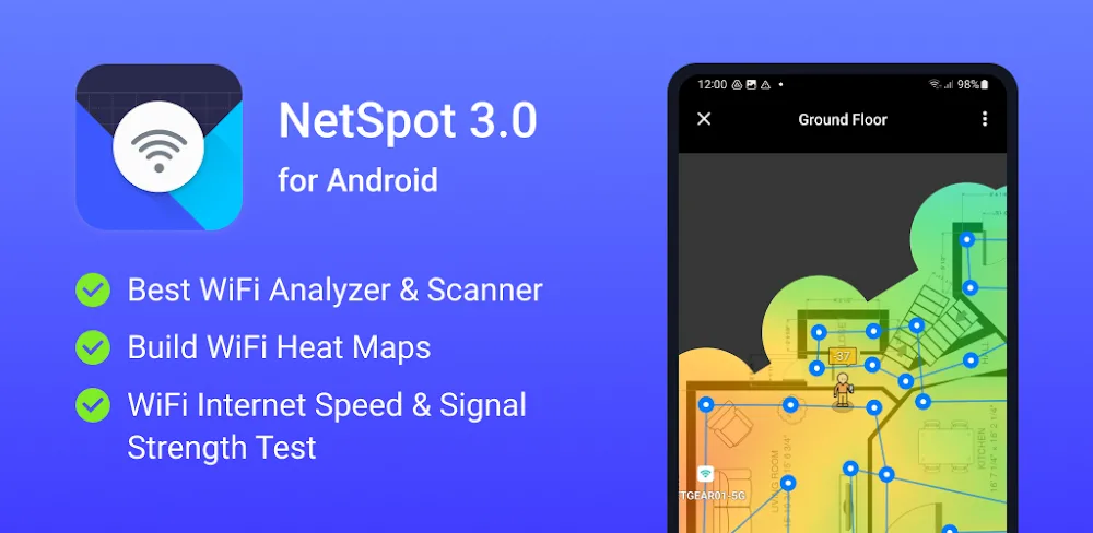 NetSpot v4.0.34 MOD APK Download (Premium Unlocked Utility)