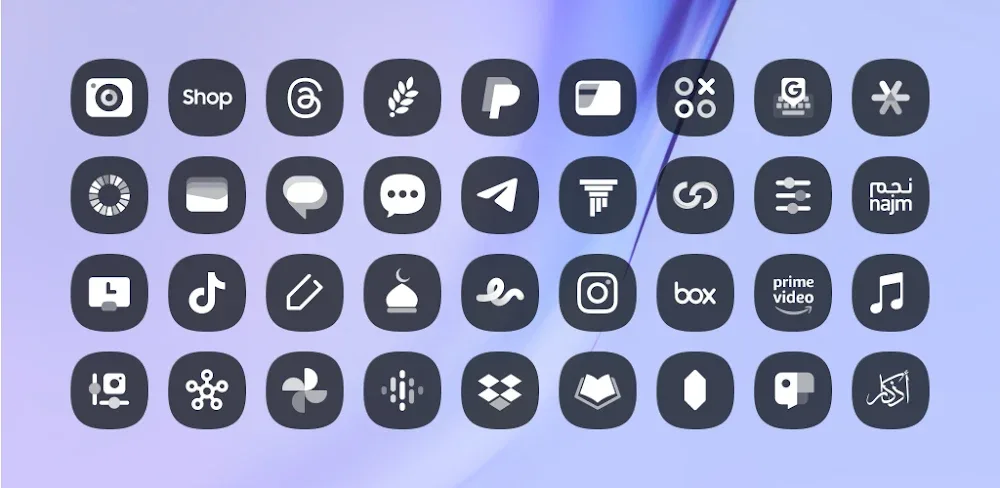 Glassify Dark Icon Pack v2.6 MOD APK Download
