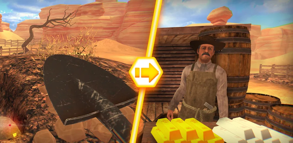 Gold Rush Miner Simulator 3D 1.2.0.1 MOD APK Unlimited Money Download