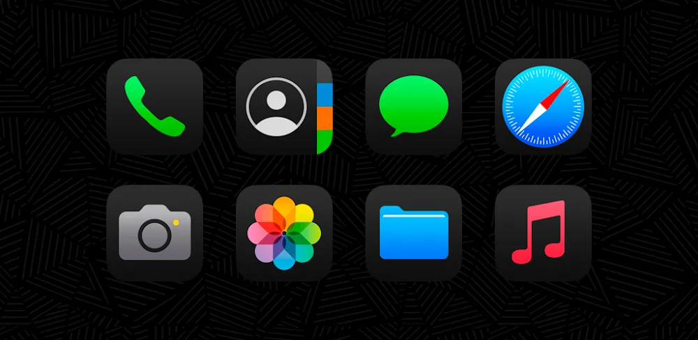 iDarkOS 18 Icon Pack MOD APK v1.4.2 Download