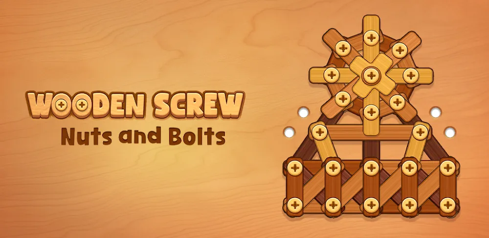 Wooden Screw: Nuts and Bolts v1.7.7 MOD APK Download (Unlimited Tickets, Gold, No Ads)