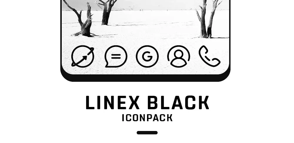LineX Black Icon Pack v7.1 MOD APK Download