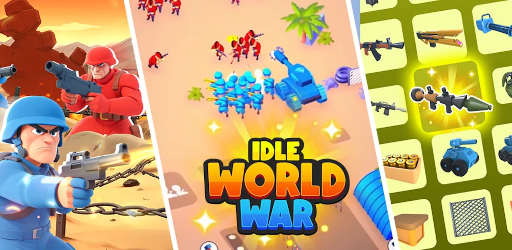 Idle War v0.1 MOD APK Download (Menu, Gems, Coins Multiplayer Game)