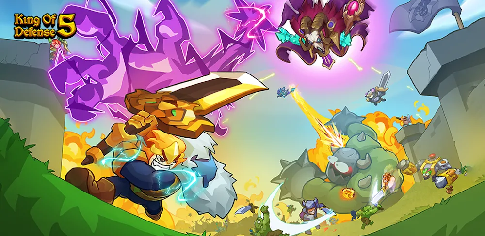 King of Defense 5: TD Games MOD APK v1.0.500 (Menu) Download