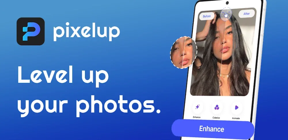 Pixelup AI Photo Enhancer MOD APK v2.0.0 (Premium Unlocked) Download