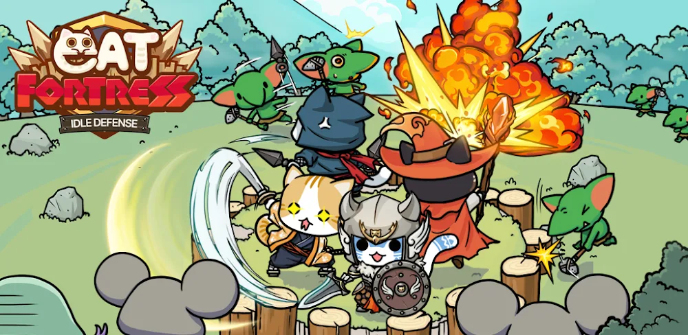 Cat Fortress : Idle Defense v1.0.33 MOD APK Game Download