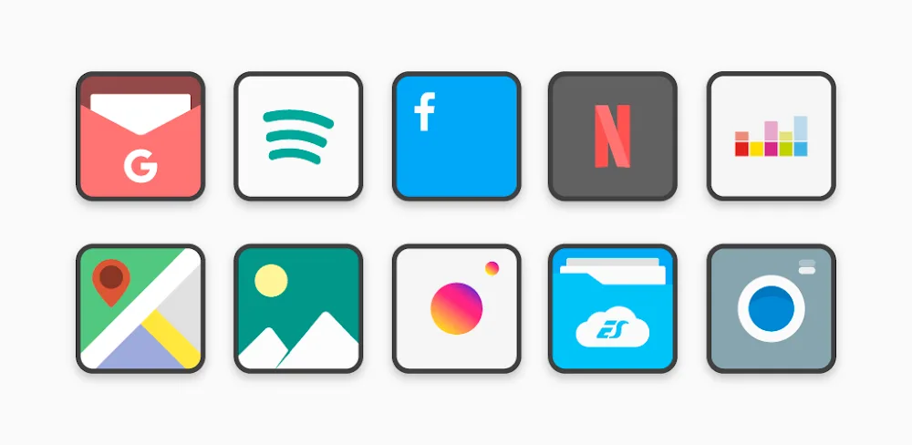 Flat Square Icon Pack v10.1 MOD APK Download (Full Version)