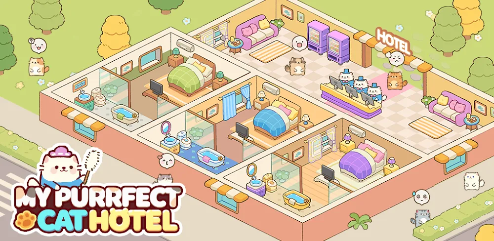 My Purrfect Cat Hotel v2.6.5 MOD APK Game Download