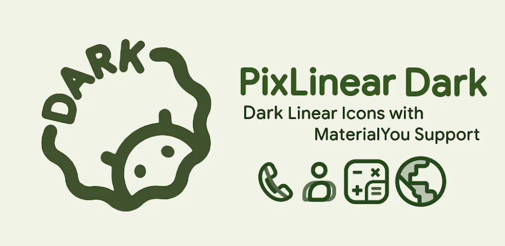 PixLinear Dark Icon Pack v1.8 MOD APK Download