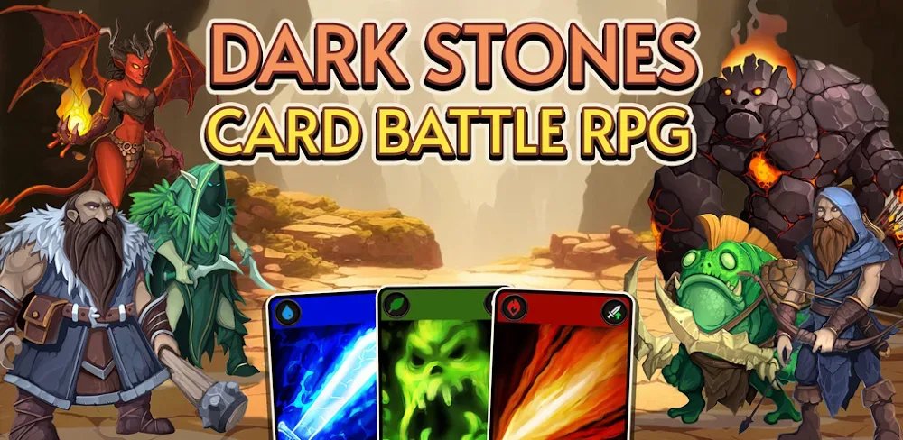 Dark Stones: Card Battle RPG v1.3.1 MOD APK Game Download