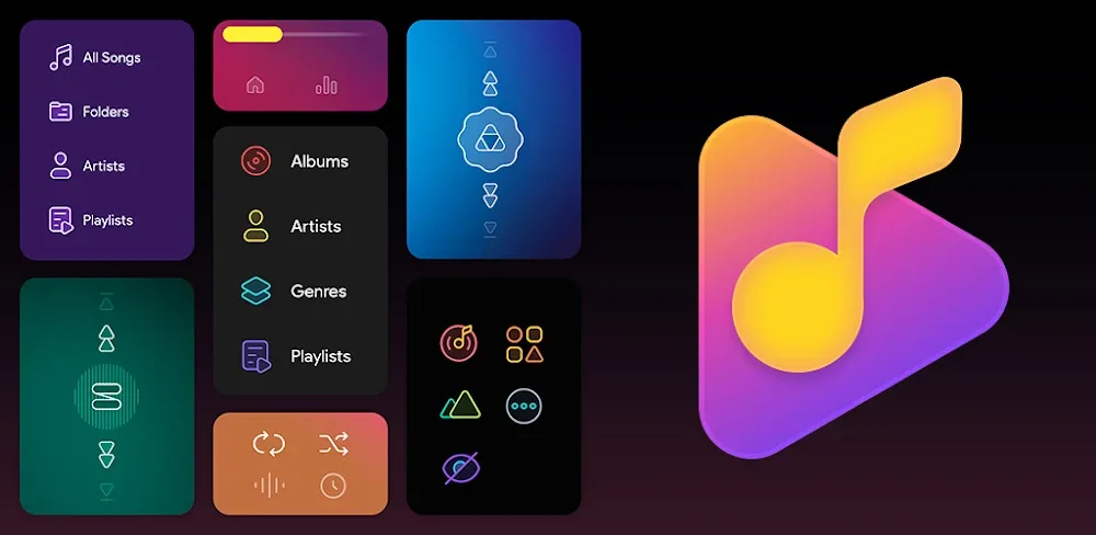 Dais Dark Poweramp Skin v1.5.5 MOD APK Download