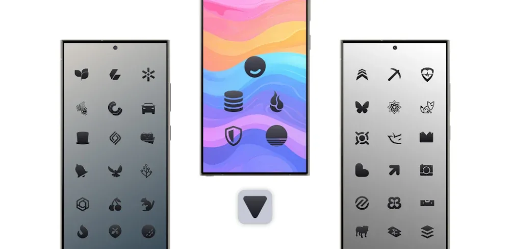 Dark Shapeless Icon Pack v6.2 MOD APK Download
