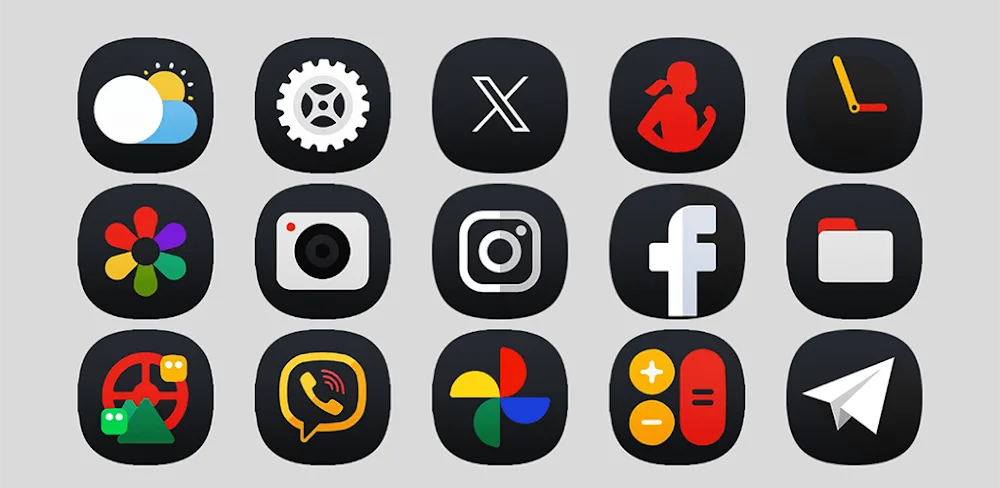 OneUI 7 Dark Icon Pack v2.1 MOD APK Download