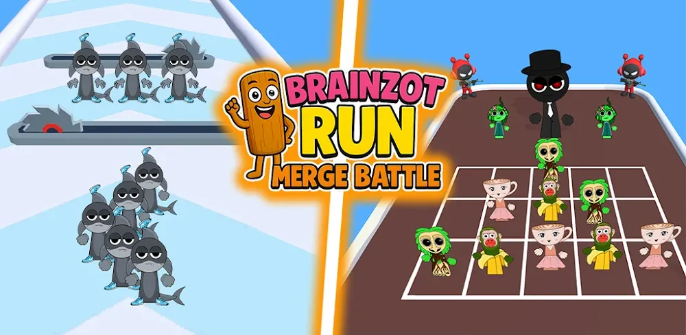 Brainzot Run: Merge Battle v0.1.7 MOD APK Free Rewards Download
