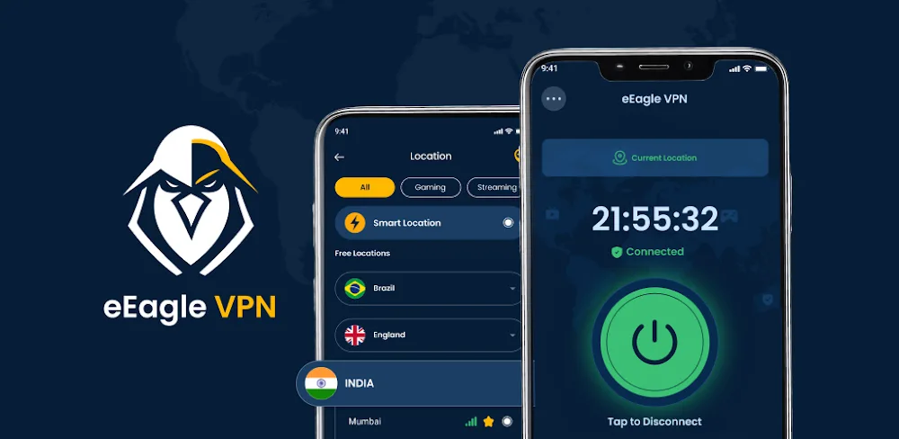 eEagle VPN v2.11.3 MOD APK Download (Premium Unlocked)