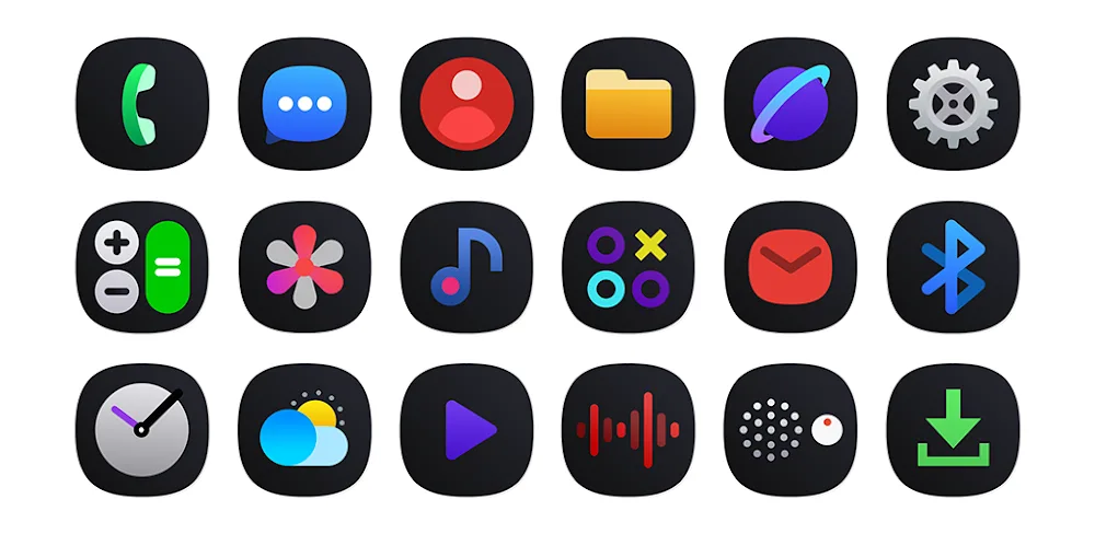 One UI Dark IconPack v2.1 APK (Full Version) Download