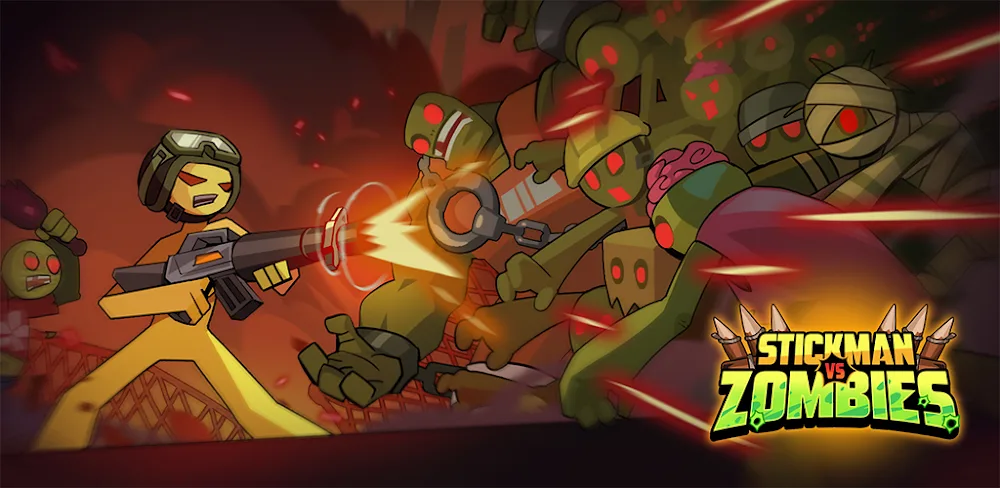 Stickman vs Zombie: Dark War v1.0.27 MOD APK Download (Menu, Damage, God Mode)