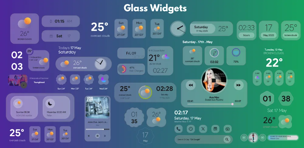 Glass Widgets v1.2 MOD APK Download