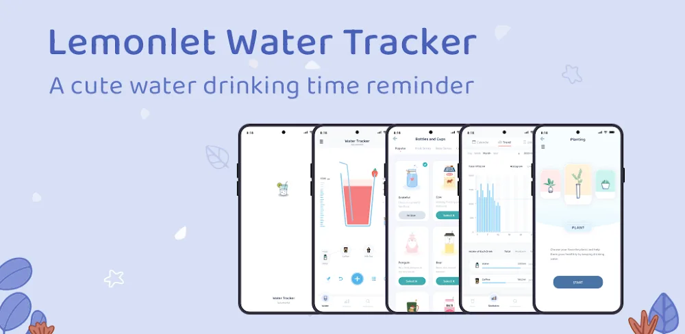 Lemonlet Water Tracker v5.7.3 MOD APK Premium Unlocked Download