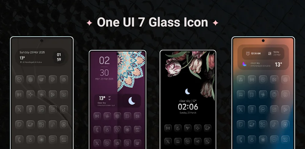 One UI 7 Glass Icons v1.2 MOD APK Download
