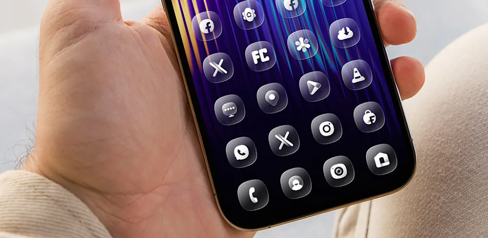 OneUI Glass IconPack v2.1 MOD APK Download