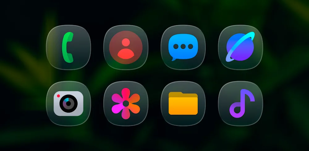 OneGlass 8 Color Icon Pack v1.3.0 MOD APK Download