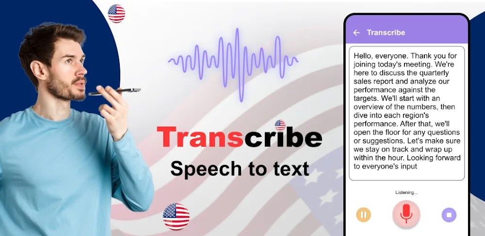 Transcribe v1.38 MOD APK Premium Download (Speech to Text MOD)
