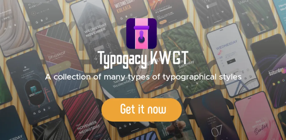 Typogacy KWGT v1.9.2 MOD APK Download (Full Version)