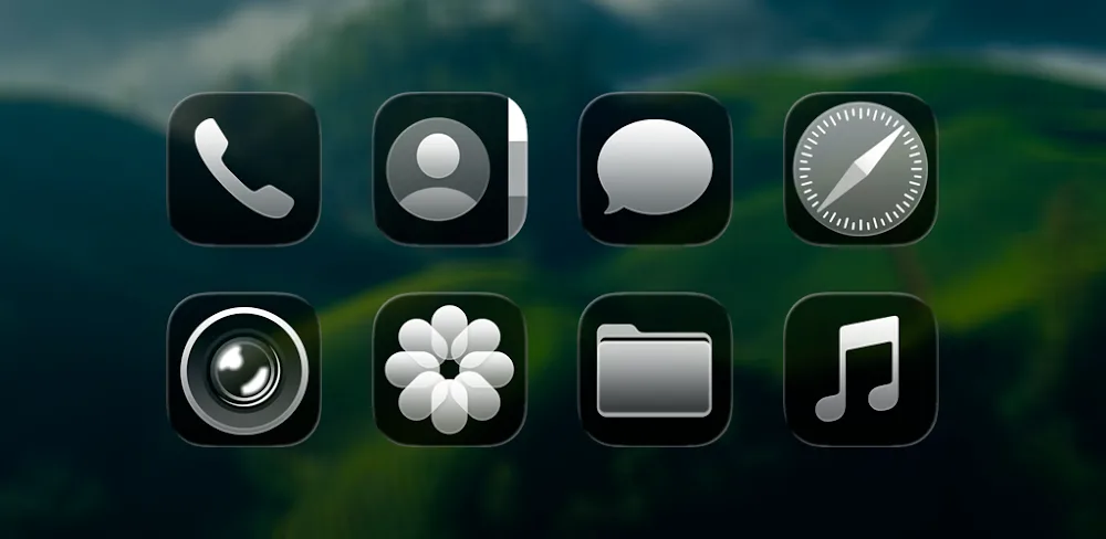 iGlassOS Dark Icon PackEatos v1.3.0 MOD APK Download