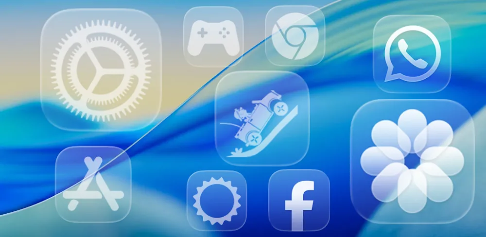 iOS Liquid Glass Icon Pack v1.4 MOD APK Download