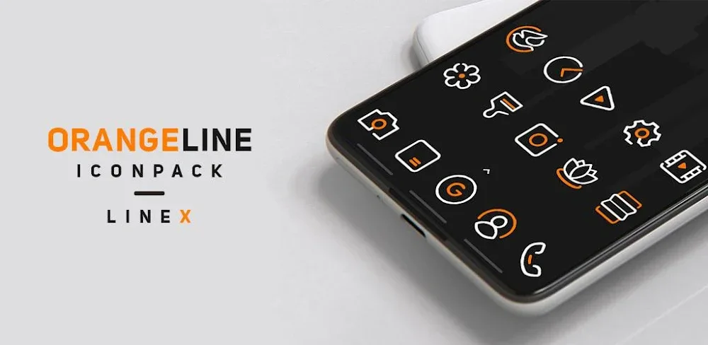 OrangeLine IconPack : LineX v7.1 APK (Full Version) Download