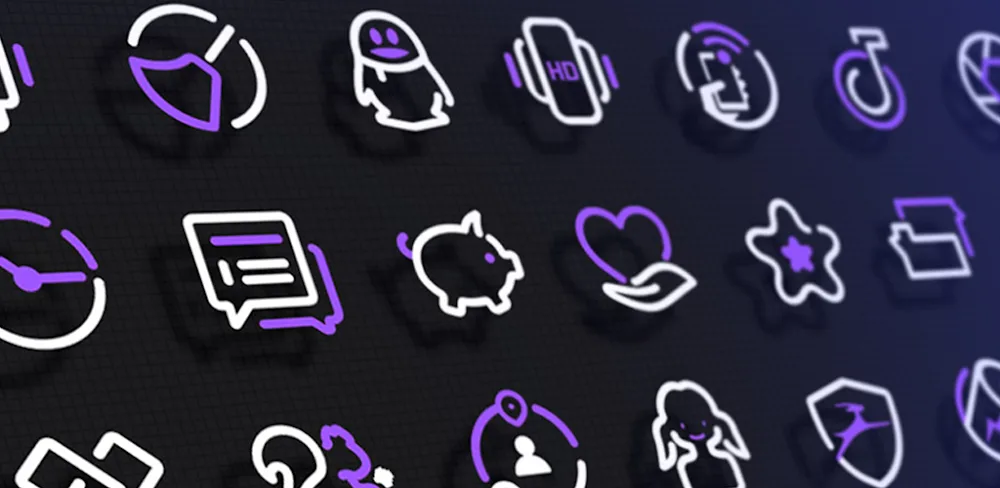 PurpleLine Icon Pack LineX 7.1 MOD APK Download