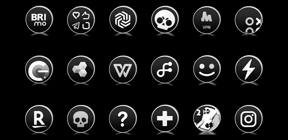 Dark Rounds Icon Pack v1.0 MOD APK Download (Full Version)