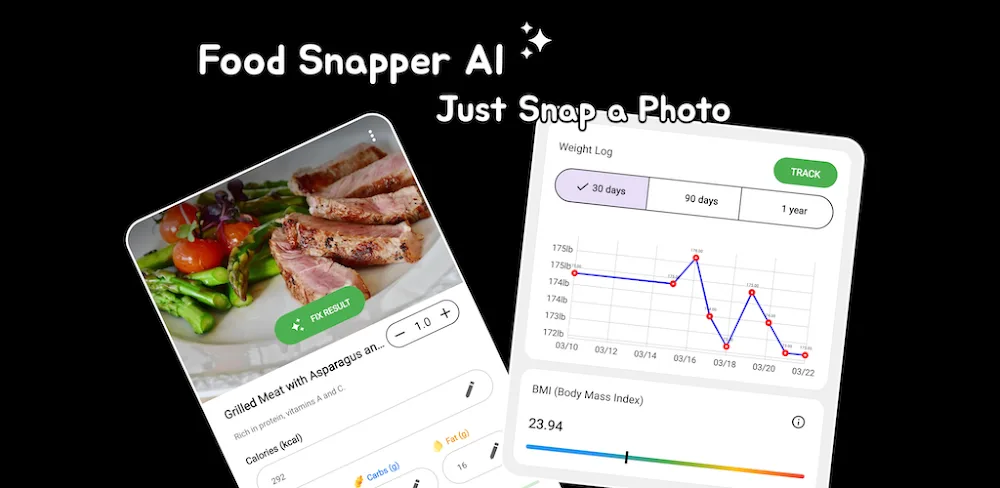FoodSnapper AI: Cal Counter v MOD APK 2024 Download