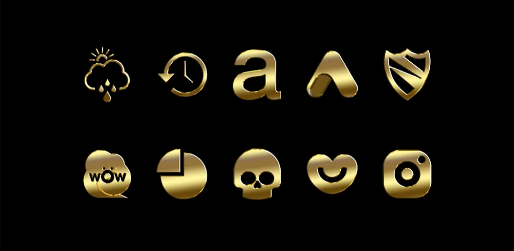Gold-PD Icon Pack v1.6 MOD APK Download Full Version