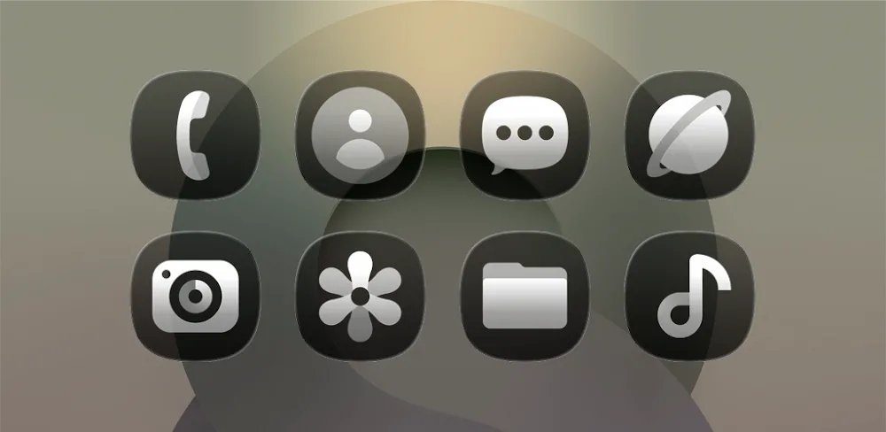 OneGlass (Dark) Icon Pack MOD v1.9 APK Download