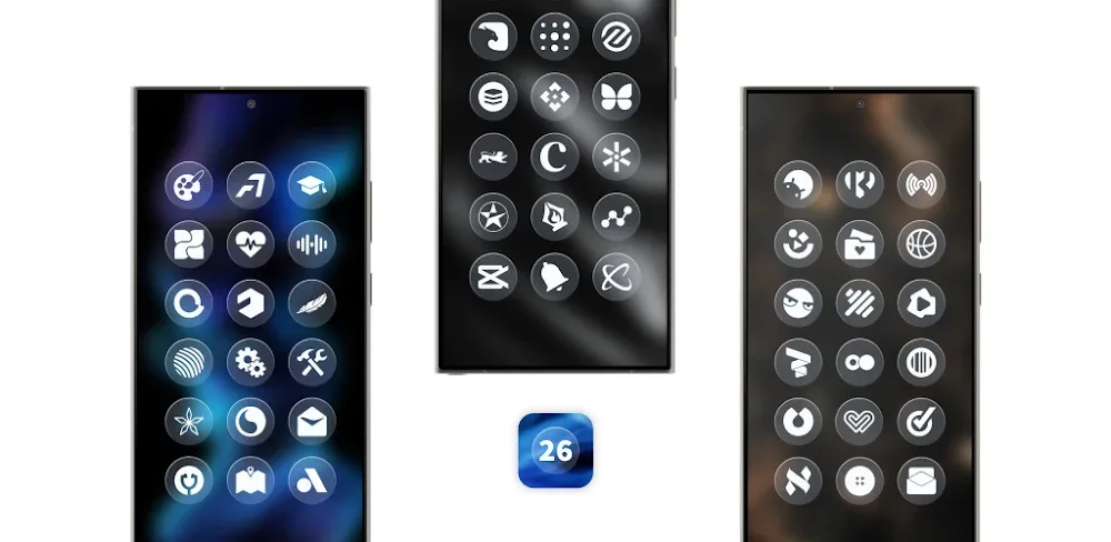 Glassy Round OS Icon Pack v6.2 MOD APK Download