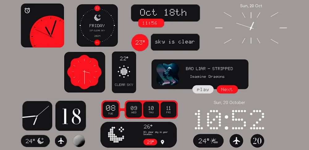 NoThink Widgets for KWGT v1.2 MOD APK Download