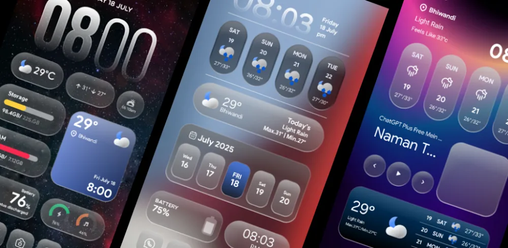 OneUi 7 Glass Kwgt v1.6.3 MOD APK Download