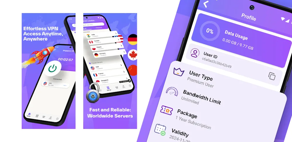 Singapore Plus VPN v63.3 MOD APK Download