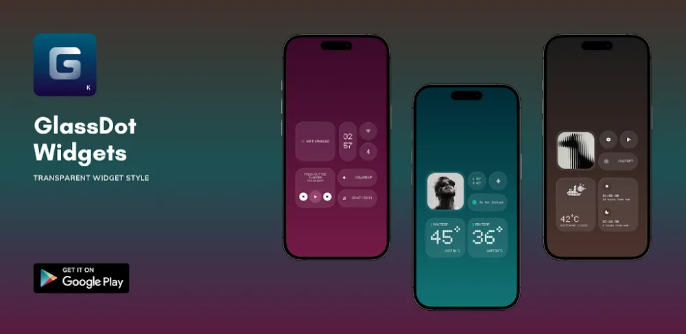 GlassDot Widgets For KWGT v1.1.0 APK MOD Download