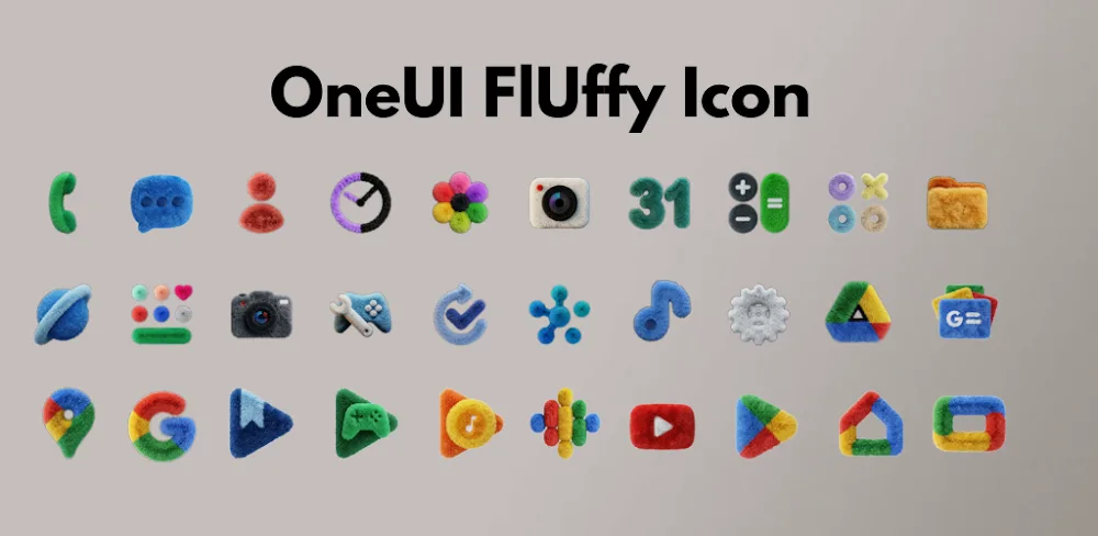 OneUI Fluffy Icons v1.0 MOD APK Download