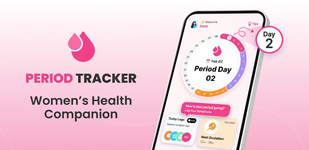 Period Tracker Ovulation Cycle v1.8.0 MOD APK Download (Premium Unlocked)