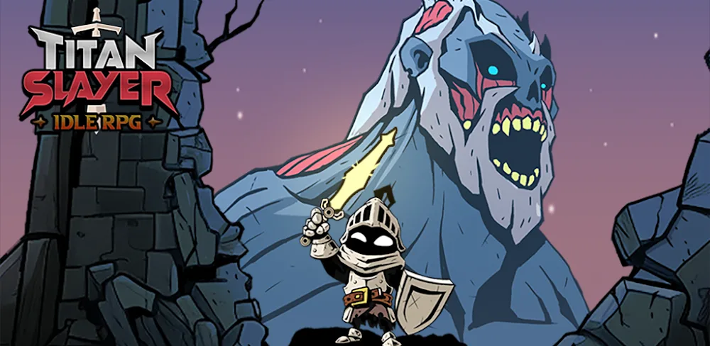 Titan Slayer MOD APK v1.1.03 Action Idle RPG Menu God Mode Download