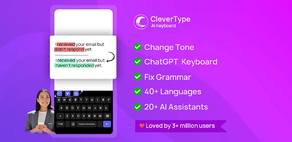 CleverType AI Keyboard 8.2.8 MOD APK Download (Premium Unlocked)