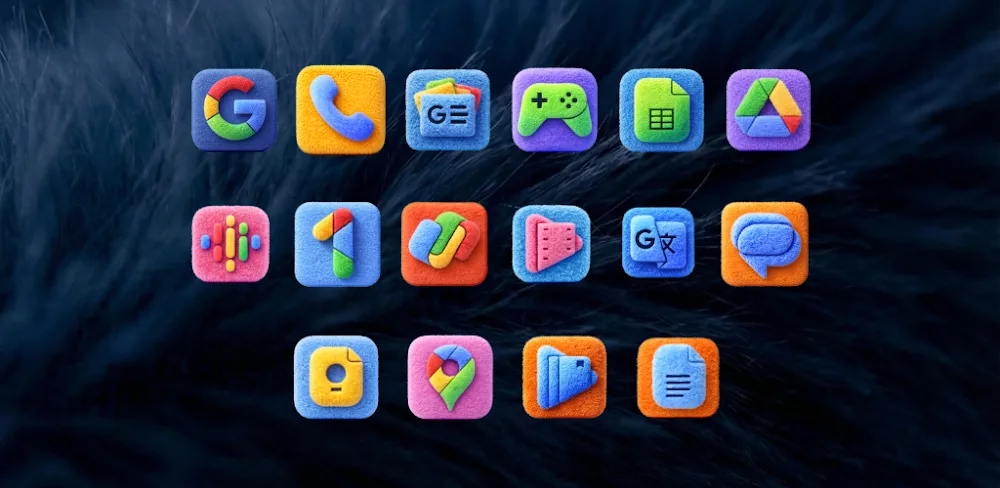 Fluffy 3D Plush Icon Pack 1.0.3 MOD APK Full