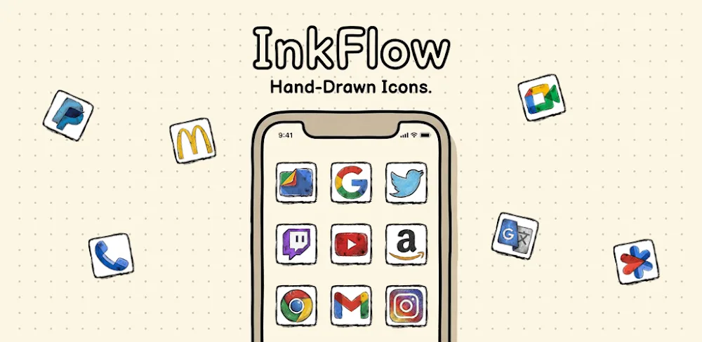 InkFlow Icon Pack v1.1.0 MOD APK Download