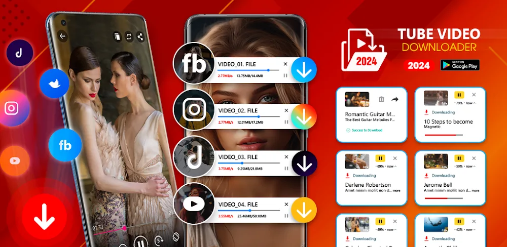 Tube Video Downloader 5.1 MOD APK Download (Premium Unlocked Utility)